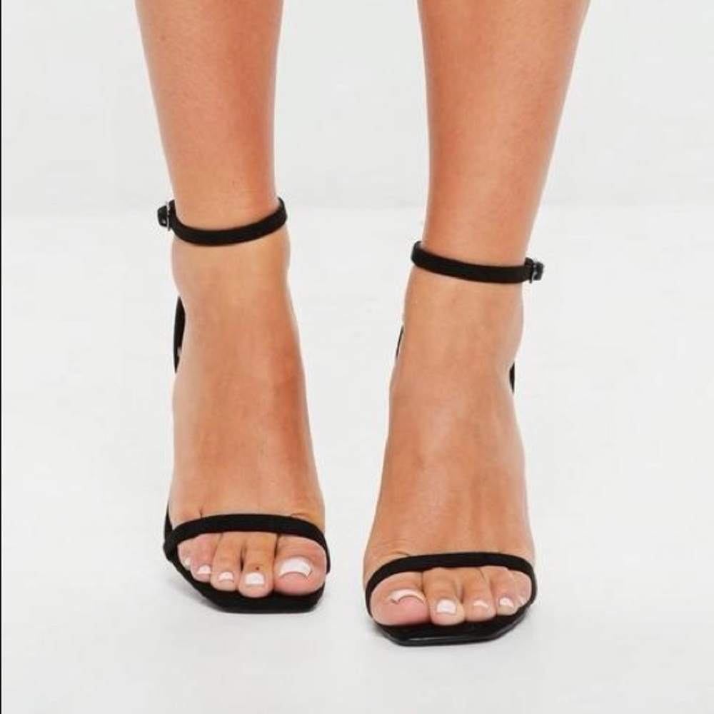 Missguided Barely there heels black